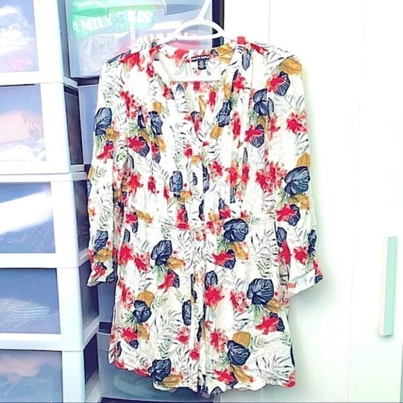 HILARY Radley Floral Pleated Tunic Too - Picture 1 of 6